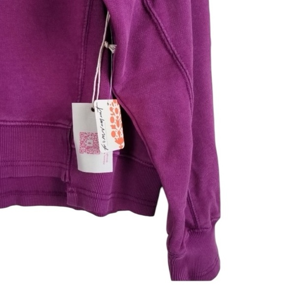 FP Movement x HATCH Purple Sweatshirt Maternity Collab Pullover Crewneck NEW - Picture 7 of 9